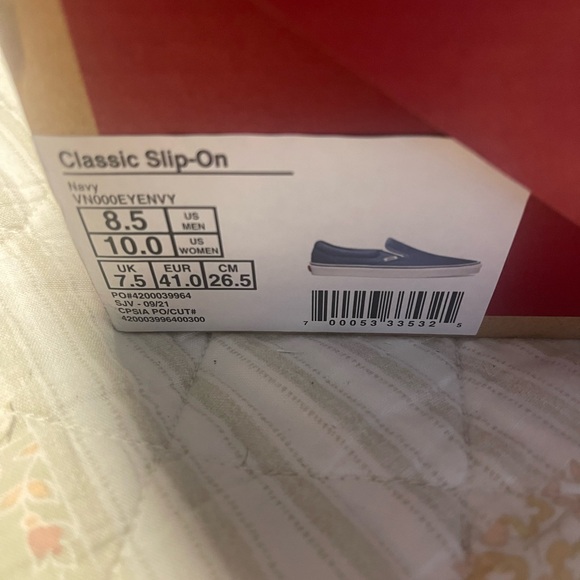 Vans Blue Slip-On Sneakers - Picture 4 of 4